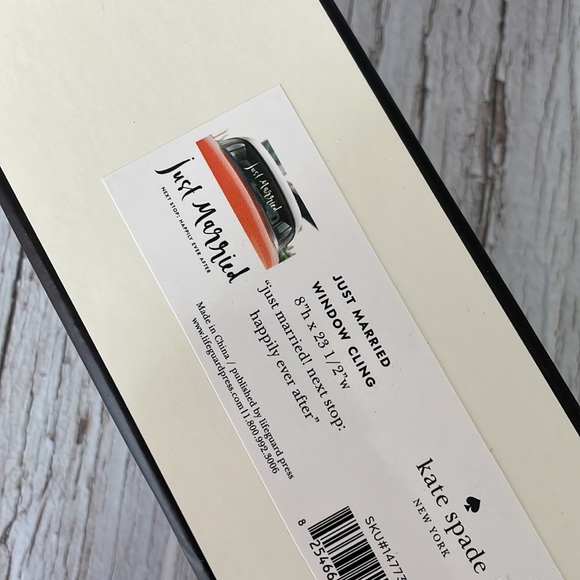 Kate Spade - Just Married Car Decal - Picture 3 of 3